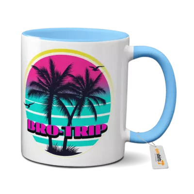 Motiv: Tasse farbig - Bro-Trip Rund