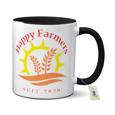 Motiv: Tasse farbig - Happy Farmers