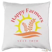 Motiv: Kissen - Happy Farmers - bestimme auf Wunsch Details wie Produkt, Grösse, Farbe und Position selbst ! Motiv: Kissen - Happy Farmers