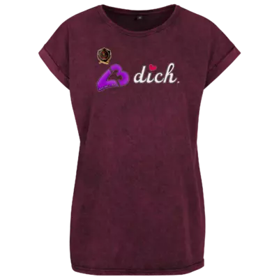 Motiv: Ladies Acid Washed Extended Shoulder Tee - Klals3dich 