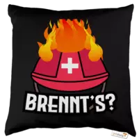 Motiv: Kissen Baumwolle - Brennts bei dir? - bestimme auf Wunsch Details wie Produkt, Grösse, Farbe und Position selbst ! Motiv: Kissen Baumwolle - Brennts bei dir?