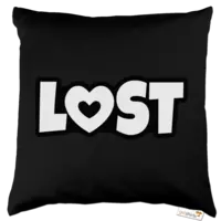 Motiv: Kissen Baumwolle - LOST - bestimme auf Wunsch Details wie Produkt, Grösse, Farbe und Position selbst ! Motiv: Kissen Baumwolle - LOST