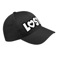 Motiv: 5 Panel Cap Curved Basic - LOST - bestimme auf Wunsch Details wie Produkt, Grösse, Farbe und Position selbst ! Motiv: 5 Panel Cap Curved Basic - LOST