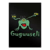 Motiv: Metallschild - Guguuseli - bestimme auf Wunsch Details wie Produkt, Grösse, Farbe und Position selbst ! Motiv: Metallschild - Guguuseli