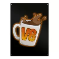 Motiv: Metallschild - V8-Tasse - bestimme auf Wunsch Details wie Produkt, Grösse, Farbe und Position selbst ! Motiv: Metallschild - V8-Tasse