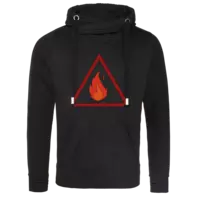 Motiv: Cross Neck Hoodie - Feuerhexende - bestimme auf Wunsch Details wie Produkt, Grösse, Farbe und Position selbst ! Motiv: Cross Neck Hoodie - Feuerhexende