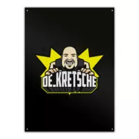 Motiv: Metallschild - de_Kretsche Logo - bestimme auf Wunsch Details wie Produkt, Grösse, Farbe und Position selbst ! Motiv: Metallschild - de_Kretsche Logo