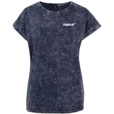 Motiv: Ladies Acid Washed Extended Shoulder Tee - Sonsch - bestimme auf Wunsch Details wie Produkt, Grösse, Farbe und Position selbst ! Motiv: Ladies Acid Washed Extended Shoulder Tee - Sonsch