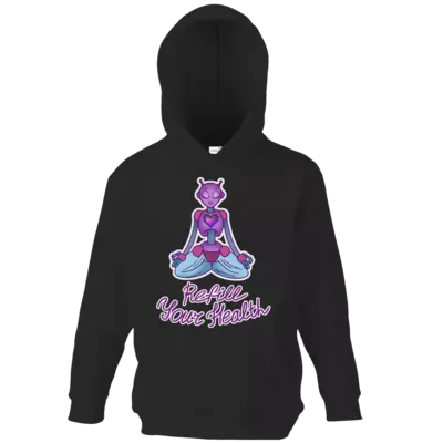 Motiv: Kids Hooded Sweat - Refill Your Health 