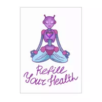 Motiv: Poster A1 - Refill Your Health - bestimme auf Wunsch Details wie Produkt, Grösse, Farbe und Position selbst ! Motiv: Poster A1 - Refill Your Health