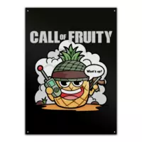 Motiv: Metallschild - Call of Fruity - bestimme auf Wunsch Details wie Produkt, Grösse, Farbe und Position selbst ! Motiv: Metallschild - Call of Fruity