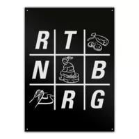 Motiv: Metallschild - RTNBRG - bestimme auf Wunsch Details wie Produkt, Grösse, Farbe und Position selbst ! Motiv: Metallschild - RTNBRG