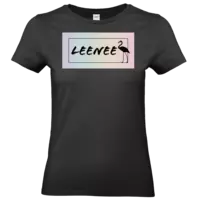 Motiv: T-Shirt Damen Premium FAIR WEAR - Leenee Rainbow Flamingo - bestimme auf Wunsch Details wie Produkt, Grösse, Farbe und Position selbst ! Motiv: T-Shirt Damen Premium FAIR WEAR - Leenee Rainbow Flamingo