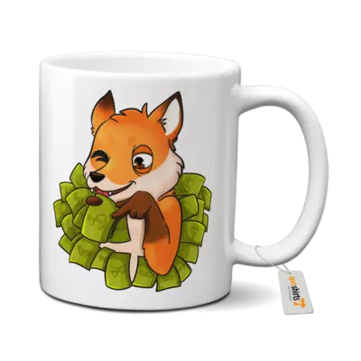 Motiv: Tasse - Gieriger Fuchs 