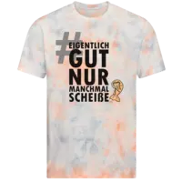 Motiv: Tie-Dye T-Shirt - Eigentlichgut - bestimme auf Wunsch Details wie Produkt, Grösse, Farbe und Position selbst ! Motiv: Tie-Dye T-Shirt - Eigentlichgut