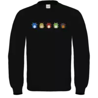 Motiv: Sweatshirt FAIR WEAR - The Big Five - bestimme auf Wunsch Details wie Produkt, Grösse, Farbe und Position selbst ! Motiv: Sweatshirt FAIR WEAR - The Big Five