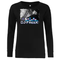 Motiv: Girlie Crew Sweatshirt - DJ FreeK Portrait - bestimme auf Wunsch Details wie Produkt, Grösse, Farbe und Position selbst ! Motiv: Girlie Crew Sweatshirt - DJ FreeK Portrait