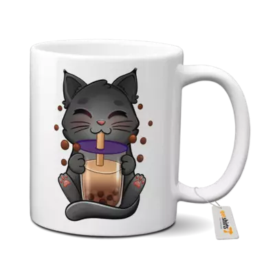 Motiv: Tasse - Bubbletea Katze