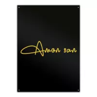 Motiv: Metallschild - signature gold v2 - bestimme auf Wunsch Details wie Produkt, Grösse, Farbe und Position selbst ! Motiv: Metallschild - signature gold v2
