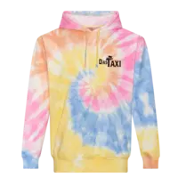 Motiv: Tie Dye Hoodie - Das Taxi - bestimme auf Wunsch Details wie Produkt, Grösse, Farbe und Position selbst ! Motiv: Tie Dye Hoodie - Das Taxi