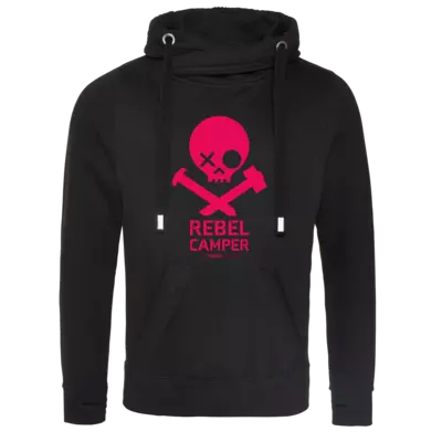 Motiv: Cross Neck Hoodie - RebelCamper Logofull 