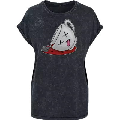 Motiv: Ladies Acid Washed Extended Shoulder Tee - xX 