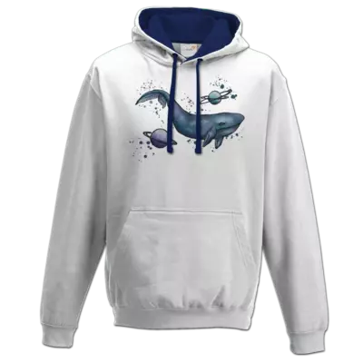 Motiv: Two-Tone Hoodie - gelaxy whale 