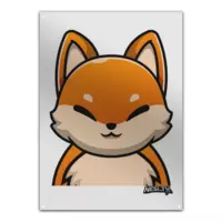 Motiv: Metallschild - Nesi Fuchs - bestimme auf Wunsch Details wie Produkt, Grösse, Farbe und Position selbst ! Motiv: Metallschild - Nesi Fuchs