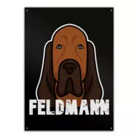 Motiv: Metallschild - Nesi Feldmann - bestimme auf Wunsch Details wie Produkt, Grösse, Farbe und Position selbst ! Motiv: Metallschild - Nesi Feldmann