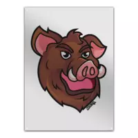 Motiv: Metallschild - Nesi Wildschwein - bestimme auf Wunsch Details wie Produkt, Grösse, Farbe und Position selbst ! Motiv: Metallschild - Nesi Wildschwein