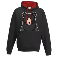 Motiv: Two-Tone Hoodie - Nesi Bär - bestimme auf Wunsch Details wie Produkt, Grösse, Farbe und Position selbst ! Motiv: Two-Tone Hoodie - Nesi Bär
