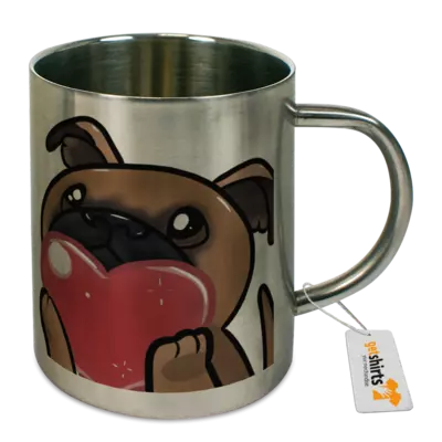 Motiv: Tasse Edelstahl - Woody