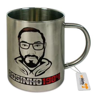 Motiv: Tasse Edelstahl - Rosi Face