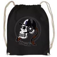 Motiv: Cotton Gymsac - STV Twitch-Skull - bestimme auf Wunsch Details wie Produkt, Grösse, Farbe und Position selbst ! Motiv: Cotton Gymsac - STV Twitch-Skull