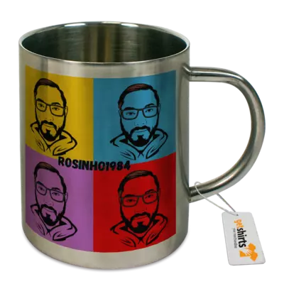 Motiv: Tasse Edelstahl - Bunt