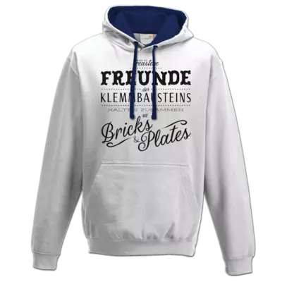 Motiv: Two-Tone Hoodie - Freunde des Klemmmbausteins 