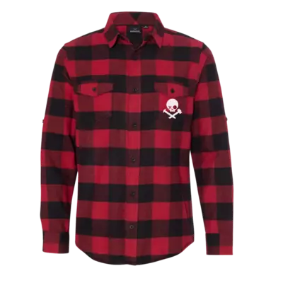 Motiv: Flannel Shirt - RebelCamper Skull 