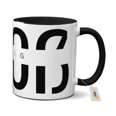 Motiv: Tasse farbig - Großartig schwarz