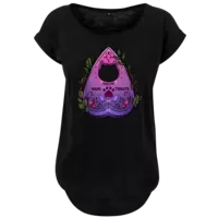 Motiv: Ladies Long Slub Tee - Cat Ouija - bestimme auf Wunsch Details wie Produkt, Grösse, Farbe und Position selbst ! Motiv: Ladies Long Slub Tee - Cat Ouija