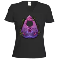 Motiv: T-Shirts Damen V-Neck FAIR WEAR - Cat Ouija - bestimme auf Wunsch Details wie Produkt, Grösse, Farbe und Position selbst ! Motiv: T-Shirts Damen V-Neck FAIR WEAR - Cat Ouija