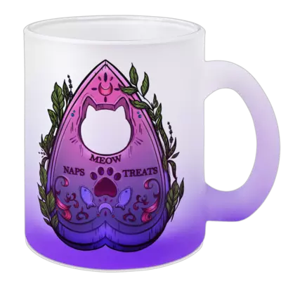 Motiv: Color Glas Mug - Cat Ouija
