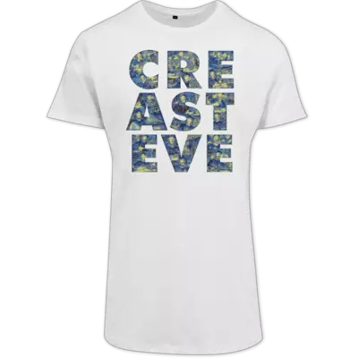 Motiv: Shaped Long Tee - creasteve Thumbnails (Glühen) 