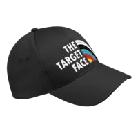 Motiv: 5 Panel Cap Curved Basic - the target face - bestimme auf Wunsch Details wie Produkt, Grösse, Farbe und Position selbst ! Motiv: 5 Panel Cap Curved Basic - the target face