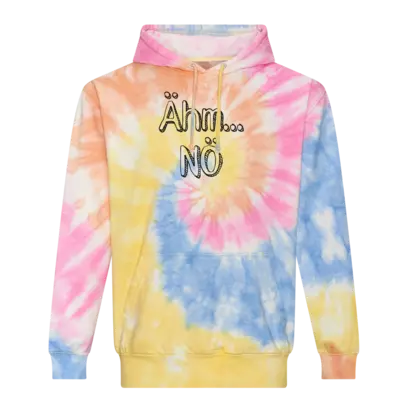 Motiv: Tie Dye Hoodie - Ähm....NÖ 