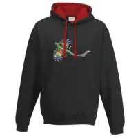 Motiv: Two-Tone Hoodie - Rainbow Dragon ohne Schrift 