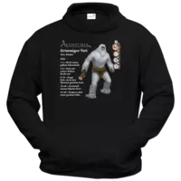 Motiv: Hoodie Classic - Aventuria - Grimmiger Yeti - bestimme auf Wunsch Details wie Produkt, Grösse, Farbe und Position selbst ! Motiv: Hoodie Classic - Aventuria - Grimmiger Yeti