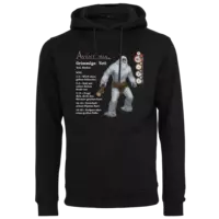 Motiv: Heavy Hoodie - Aventuria - Grimmiger Yeti - bestimme auf Wunsch Details wie Produkt, Grösse, Farbe und Position selbst ! Motiv: Heavy Hoodie - Aventuria - Grimmiger Yeti