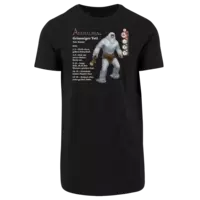 Motiv: Shaped Long Tee - Aventuria - Grimmiger Yeti - bestimme auf Wunsch Details wie Produkt, Grösse, Farbe und Position selbst ! Motiv: Shaped Long Tee - Aventuria - Grimmiger Yeti