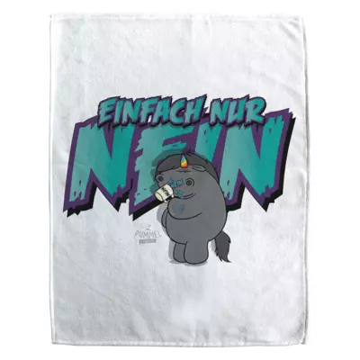 Motiv: Handtuch Fullprint - Grummeleinhorn - NEIN 