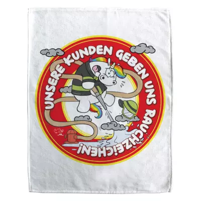 Motiv: Handtuch Fullprint - Beruf Feuerwehr - Pummeleinhorn 